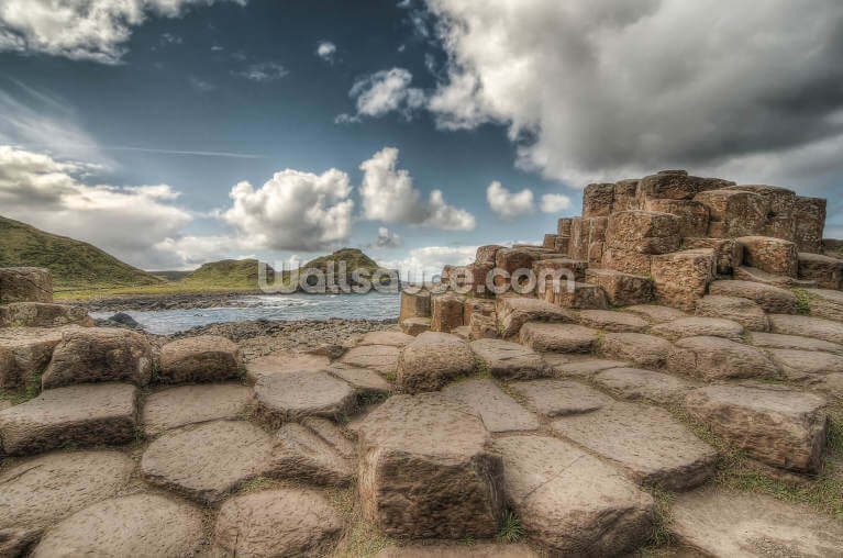 Cloudy Day on Giant's Causeway Cloudy Day on Giant's Causeway