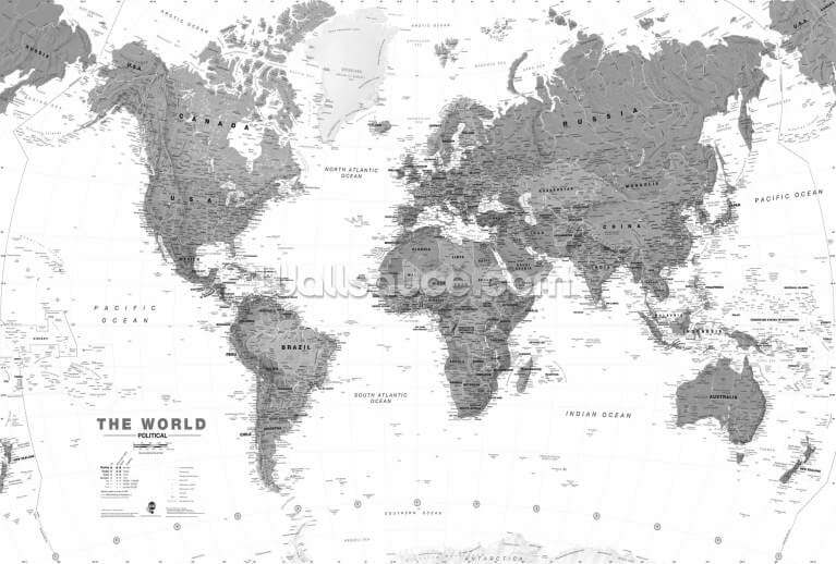 World Map Monochrome World Map Monochrome