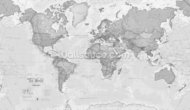 World Political Grey World Political Grey