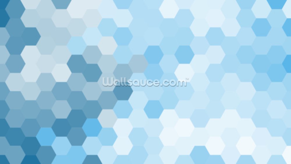 pastel blue hexagon wallpaper murals wallsauce us