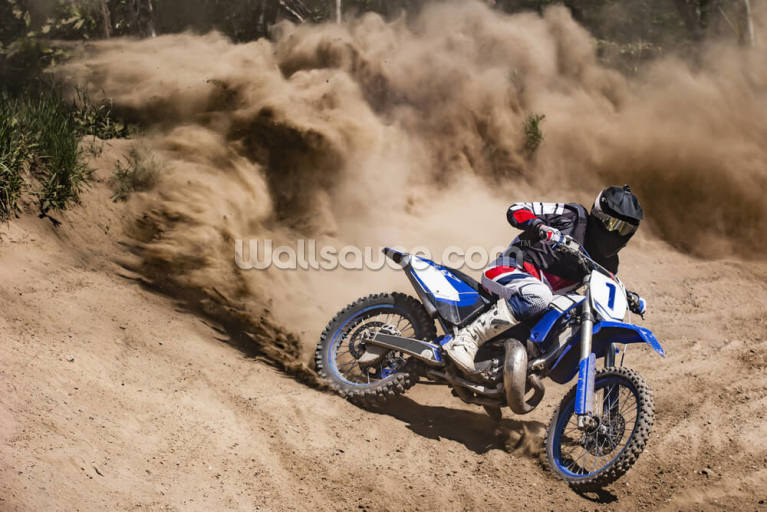 Dirt Bike Dust Wallpaper Mural Dirt Bike Dust Wallpaper Mural