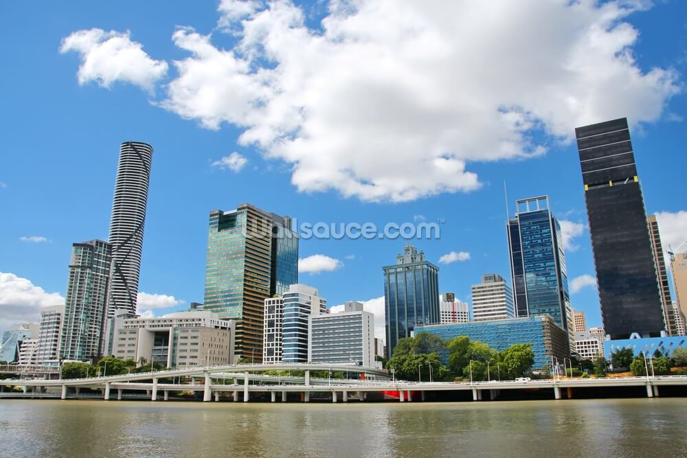 Brisbane Cityscape Wallpaper Mural Wallsauce AU