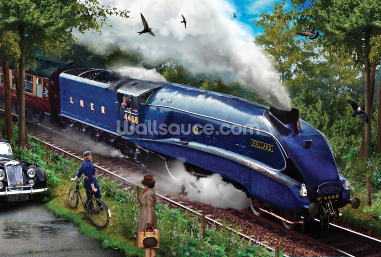 Train Wallpaper & Steam Train Wall Murals | Wallsauce UK