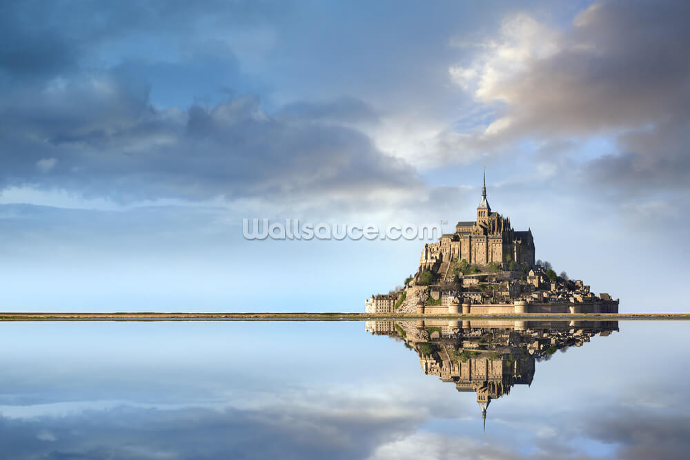 mont saint michel normandie wallpaper mural wallsauce us