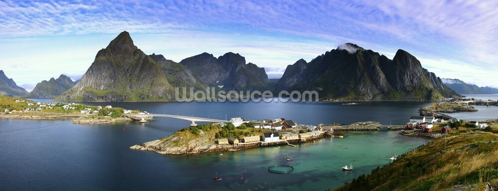 https www wallsauce com us wall murals wallpaper lofoten islands view wallpaper mural