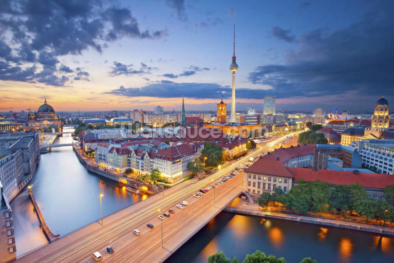 Berlin Evening Skyline Berlin Evening Skyline