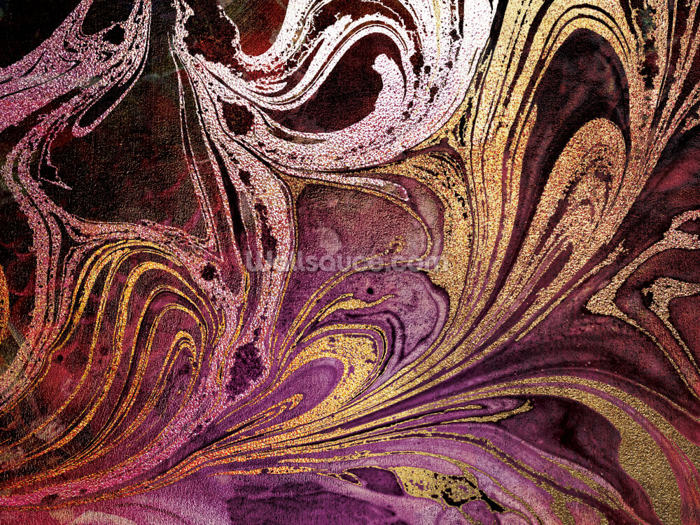 roségouden marmeren behangmuurschildering genaamd Marble Gold Streak van Lara Skinner voor slaapkamers en woonkamers roségouden marmeren behangmuurschildering genaamd Marble Gold Streak van Lara Skinner voor slaapkamers en woonkamers