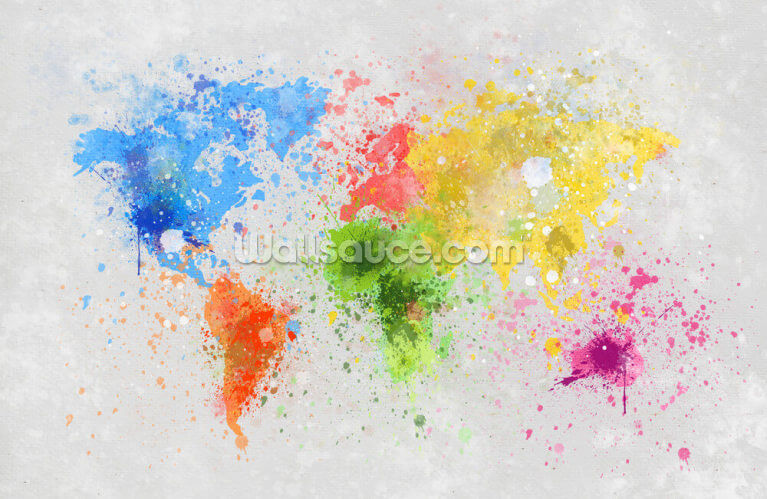 World Map Painting World Map Painting