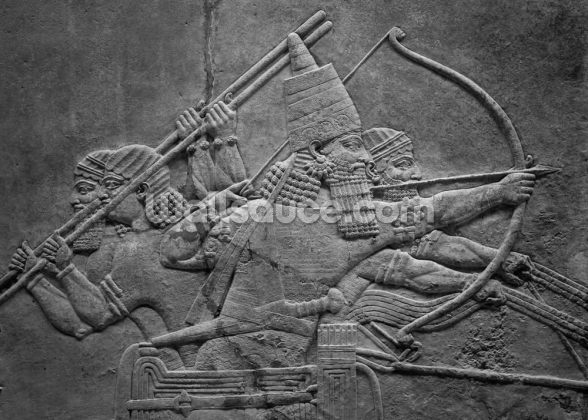 Assyrian Warriors Wallpaper Mural | Wallsauce US