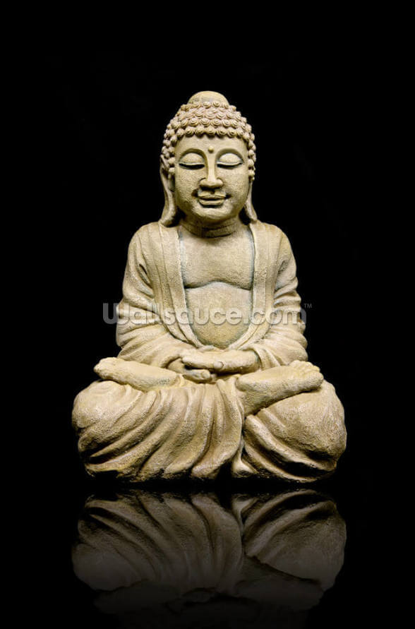 Stone Buddha Wall Mural Wallpaper Wallsauce Us You can also upload and share your favorite buddha hd wallpapers. stone buddha