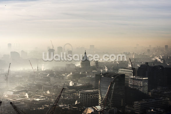 foggy london town wallpaper wallsauce us