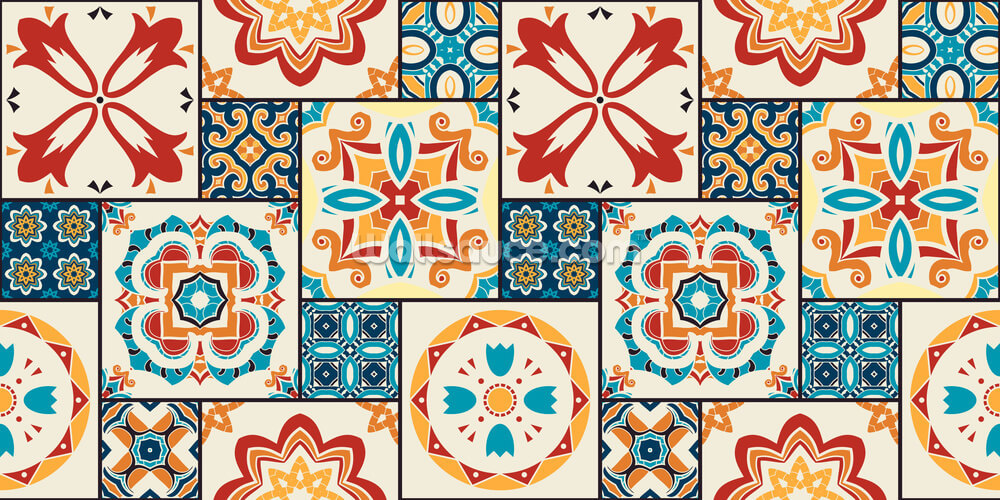 Orange Tones Wallpaper | Wallsauce UK