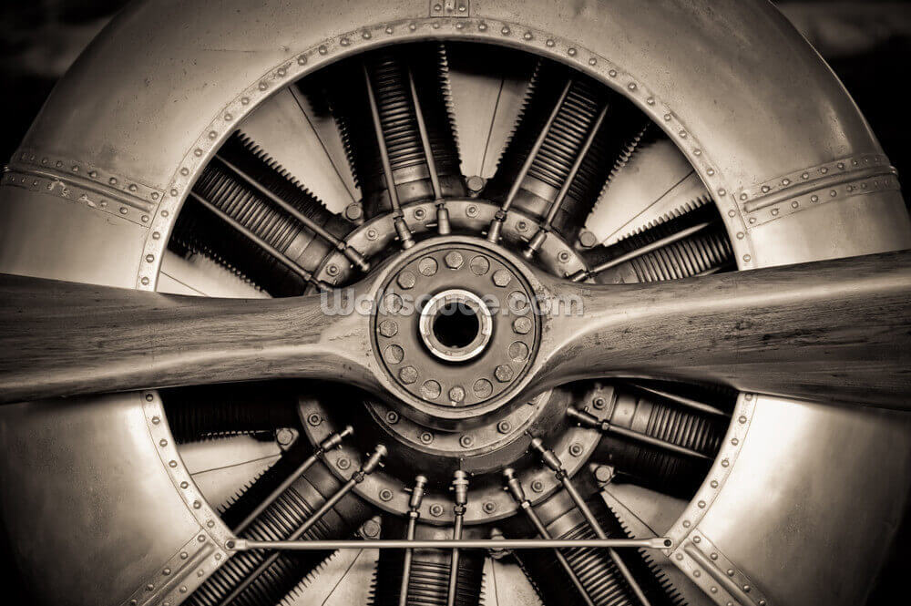 Vintage Propeller Aircraft Engine Wall Mural Wallsauce Us Please contact us if you want to publish an aircraft engine wallpaper on our site. vintage propeller aircraft engine wall mural wallsauce us