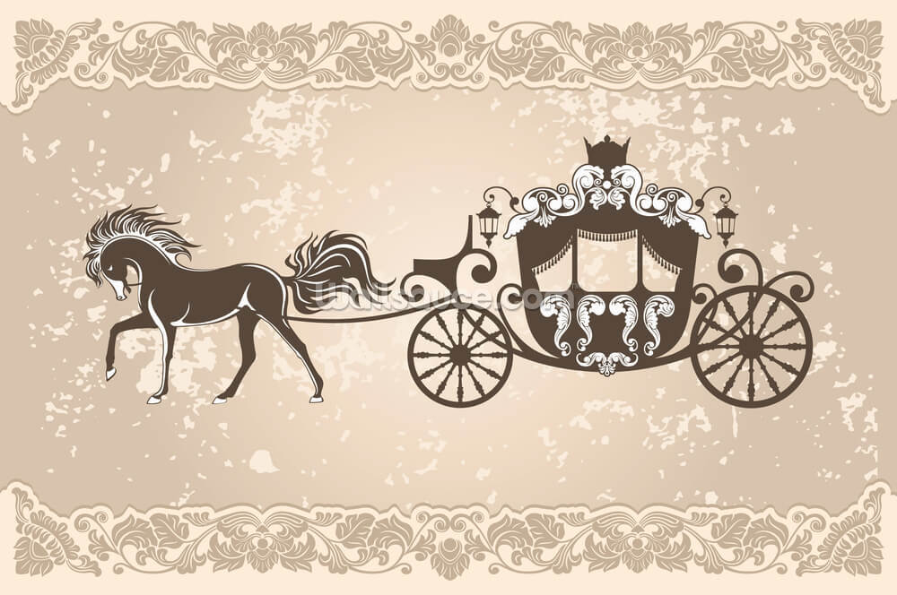 princess horse and carriage wallpaper wallsauce us