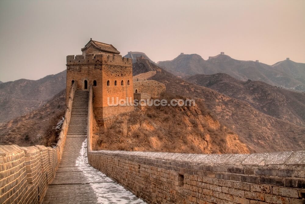 great wall of china tower wallpaper wallsauce us