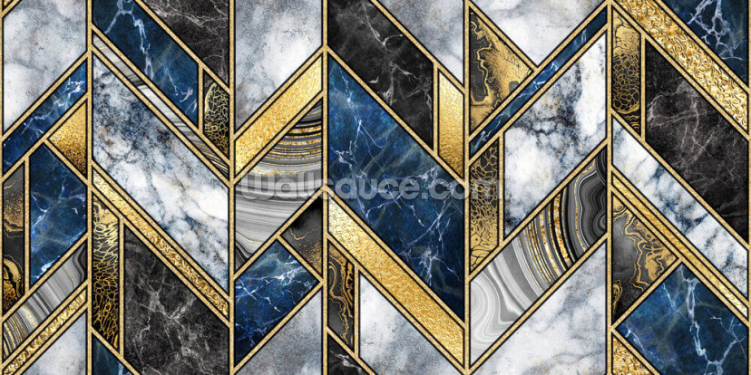Navy and Gold Art Deco
