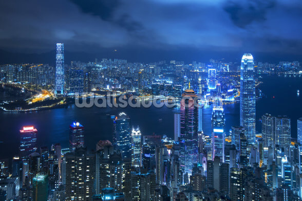 Hong Kong Victoria Harbour Wallpaper Mural Wallsauce Us