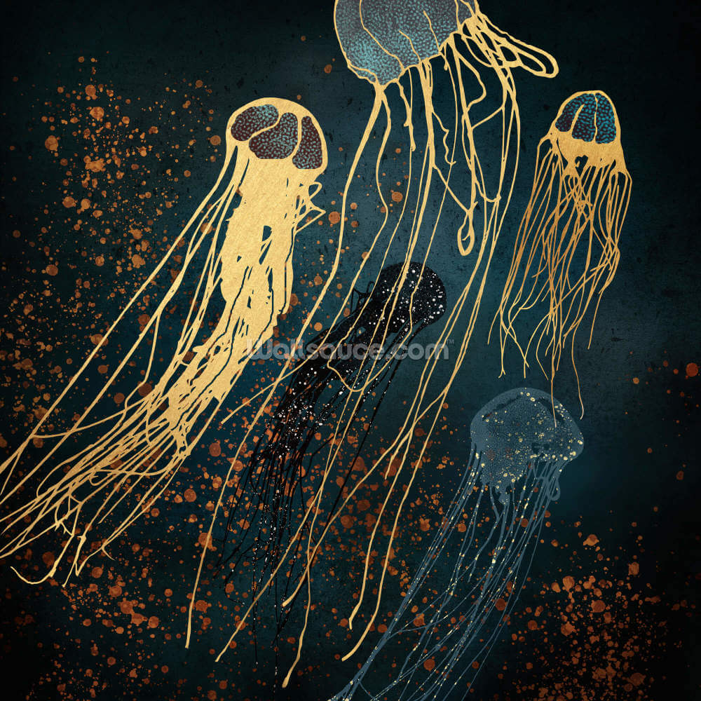 dancing jellyfish wallpaper wallsauce us