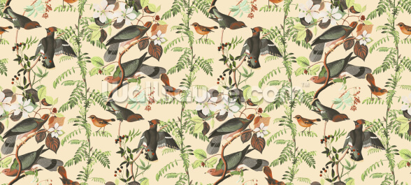 woodland bird pattern