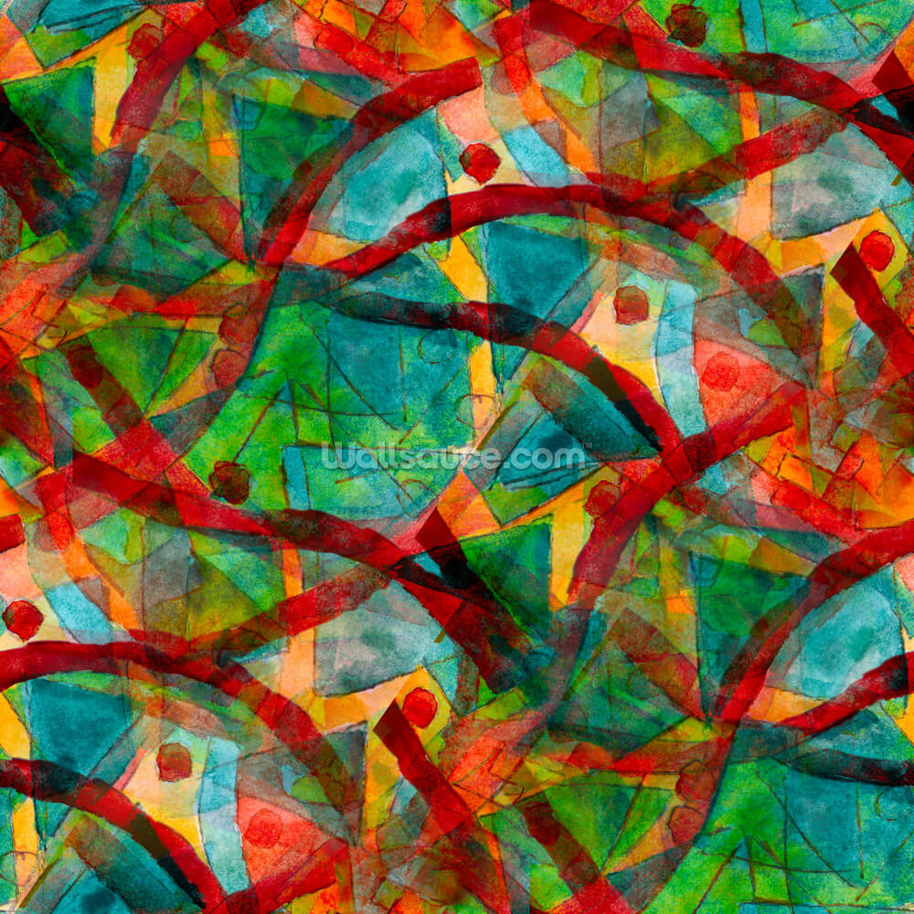 picasso green red cubism wall mural wallsauce us