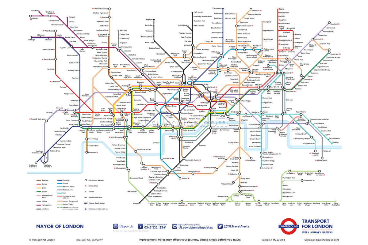 London Underground Map Wallpaper The London Tube Map Wallpaper Mural | Wallsauce Us