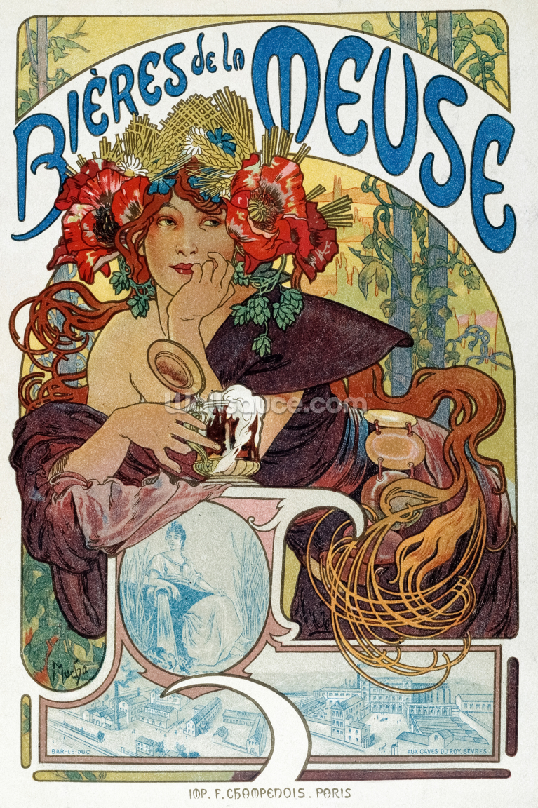Les Bières de la Meuse, 1898, Paris Les Bières de la Meuse, 1898, Paris
