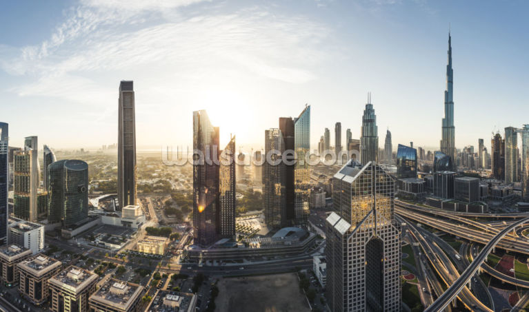 WALL MURAL PHOTO WALLPAPER XXL Dubai City Skyline 1673WS 