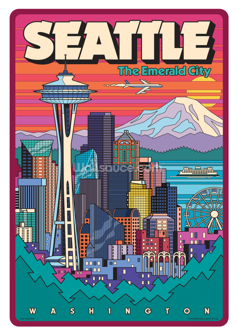 Seattle Pop Skyline Seattle Pop Skyline