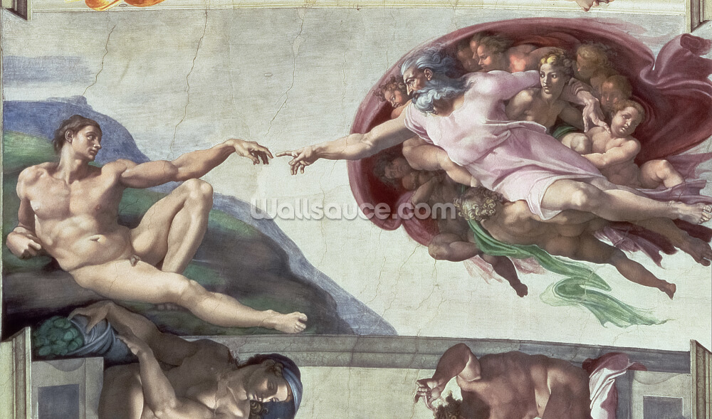 Sistine Chapel The Creation Of Adam Wallpaper Wallsauce Us We hope you enjoyed the collection of michelangelo wallpaper. sistine chapel the creation of adam wallpaper wallsauce us