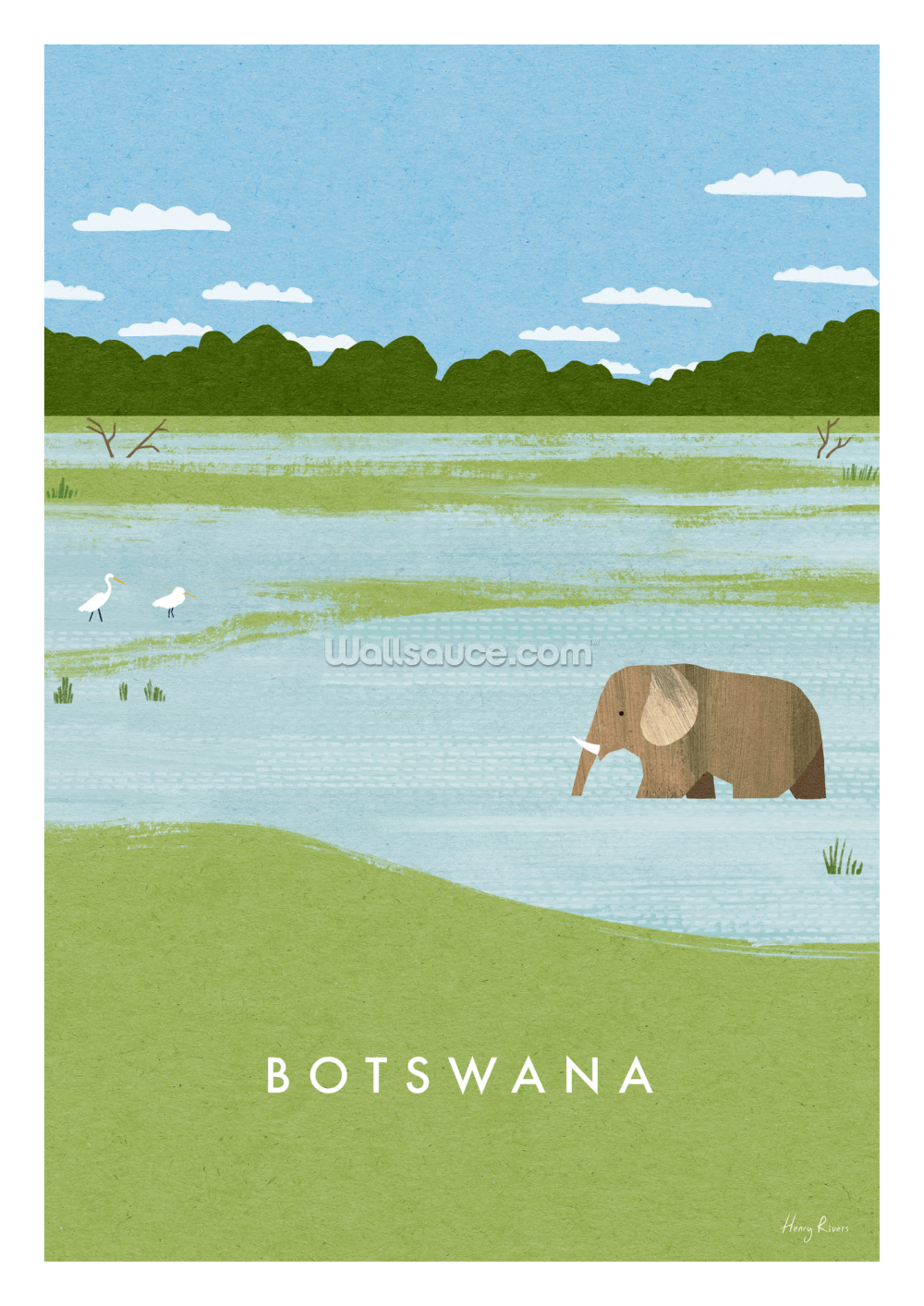 Botswana Prints Poster Wallsauce Uk