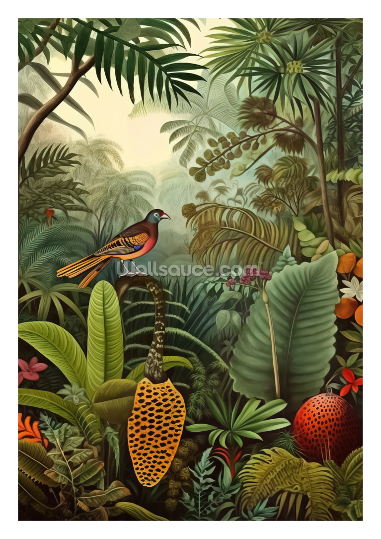 Botanical Jungle Vibrant Botanical Jungle Vibrant