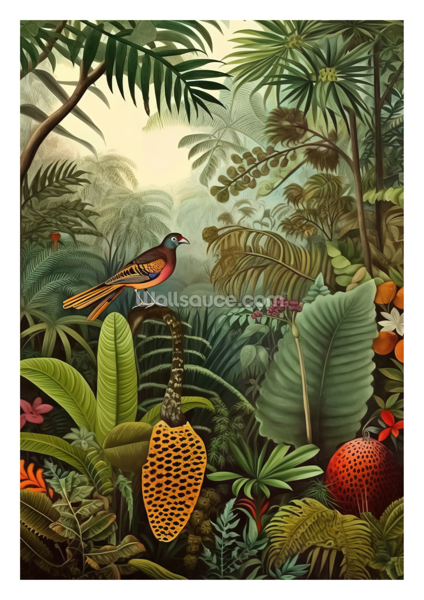 Botanical Jungle Vibrant Botanical Jungle Vibrant