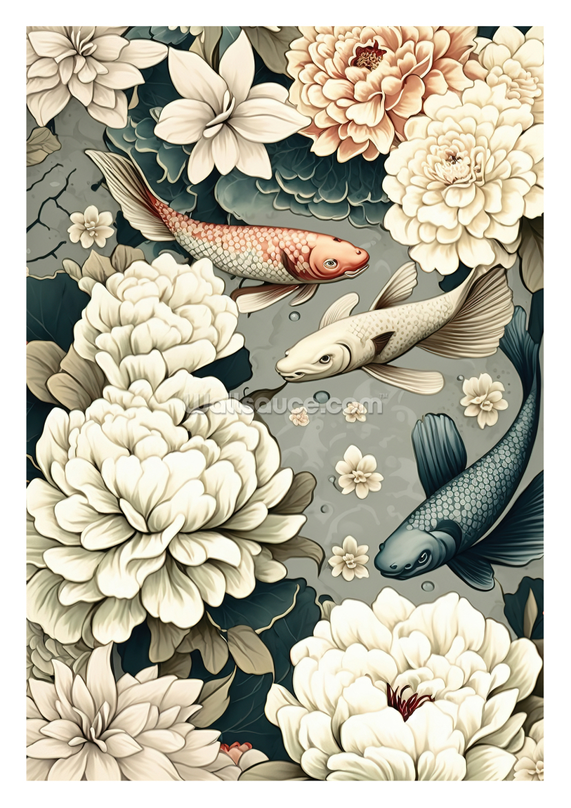 Japanese Koi Grey Japanese Koi Grey