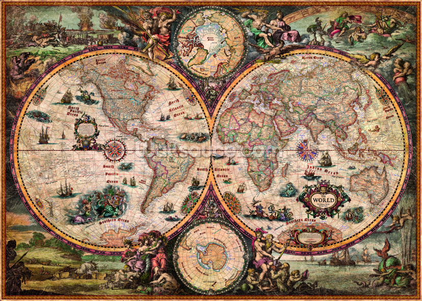 World Map Vintage