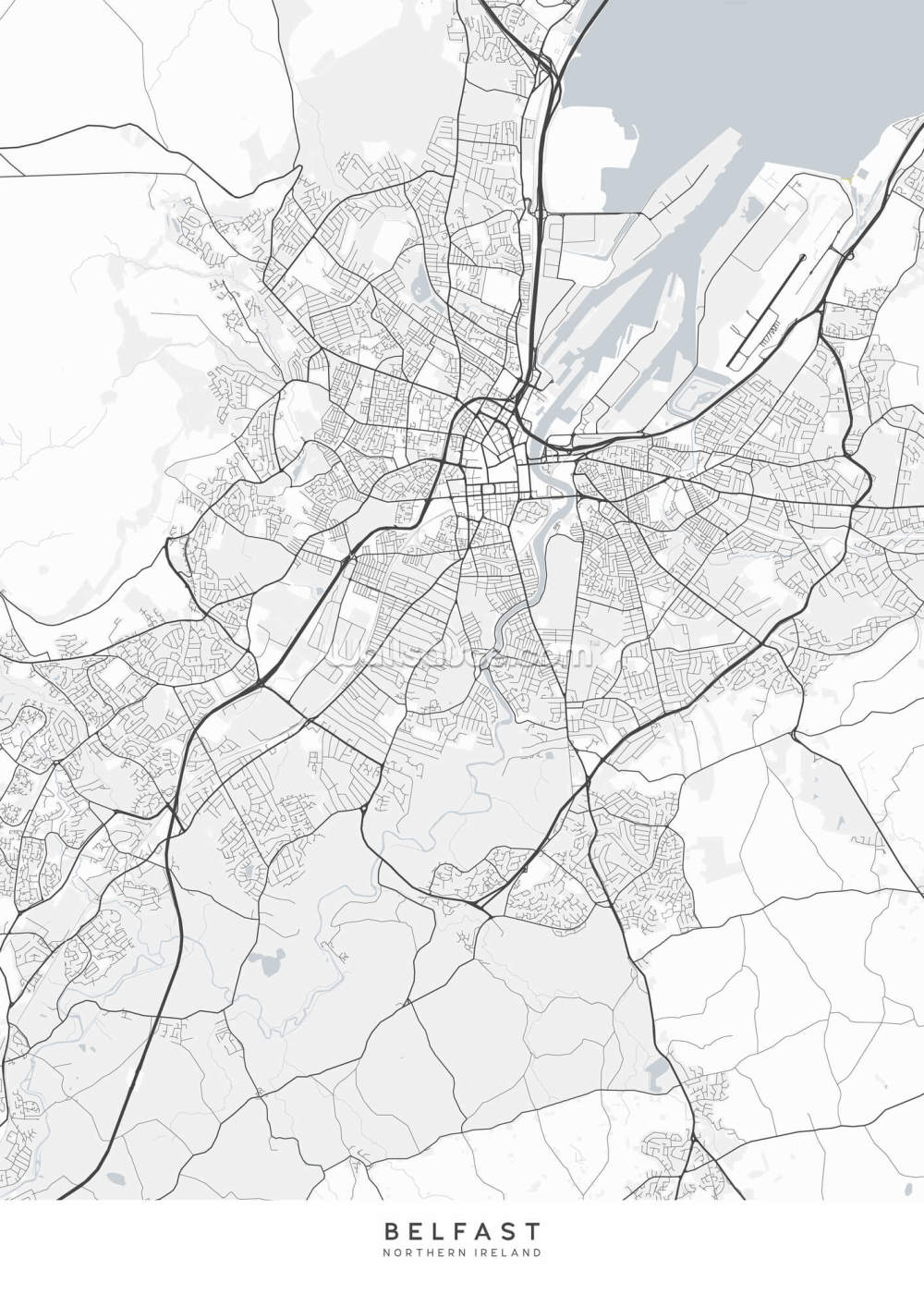 Belfast Map Belfast Map Stock Photo Download Image Now Northern