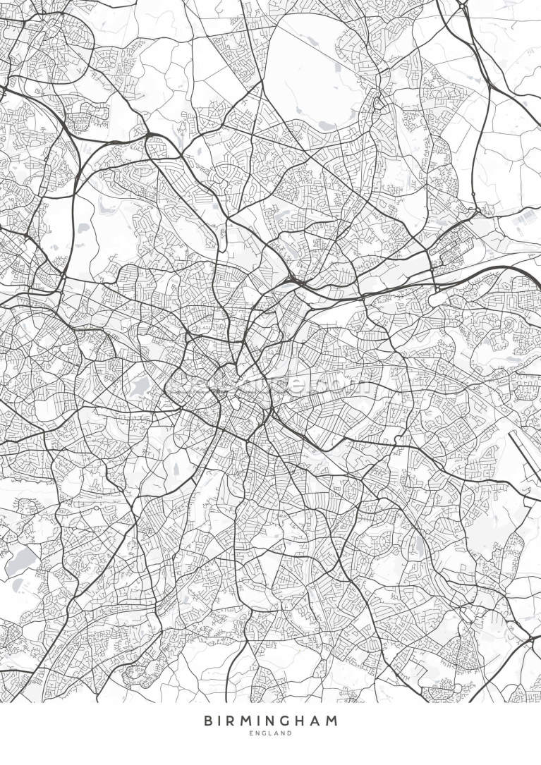 Birmingham City Map Birmingham City Map