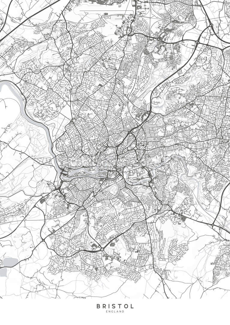 Bristol City Map Bristol City Map