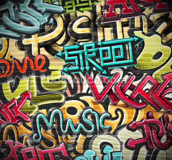 Graffiti Street Wallpaper Wallsauce Us