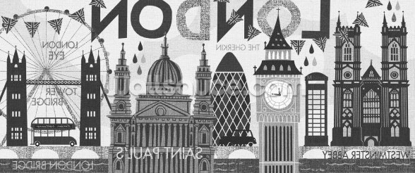 Hello London Wall Mural | Wallsauce UK
