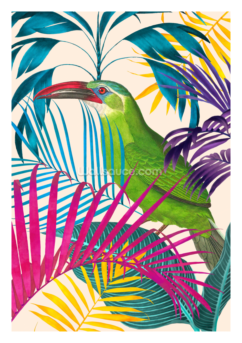 Ecstatic Jungle Of Colours Toucan Cream