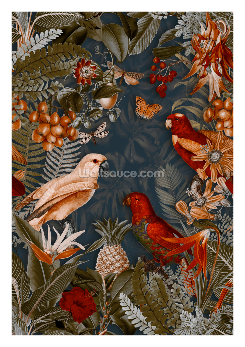 Parrots Autumn Midnight Jungle Parrots Autumn Midnight Jungle