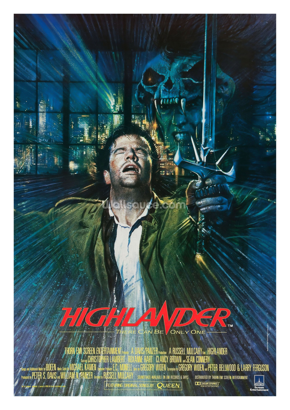 thumbnail image 2 of Highlander Movie Poster – Sci-Fi Classic, Reproduction Print, US-Made 2 of 3