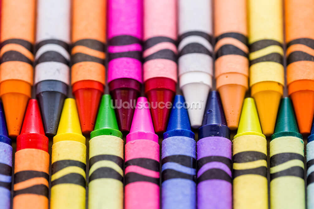 Crayons Wall Mural | Wallsauce UK