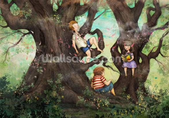 children three that nestle near