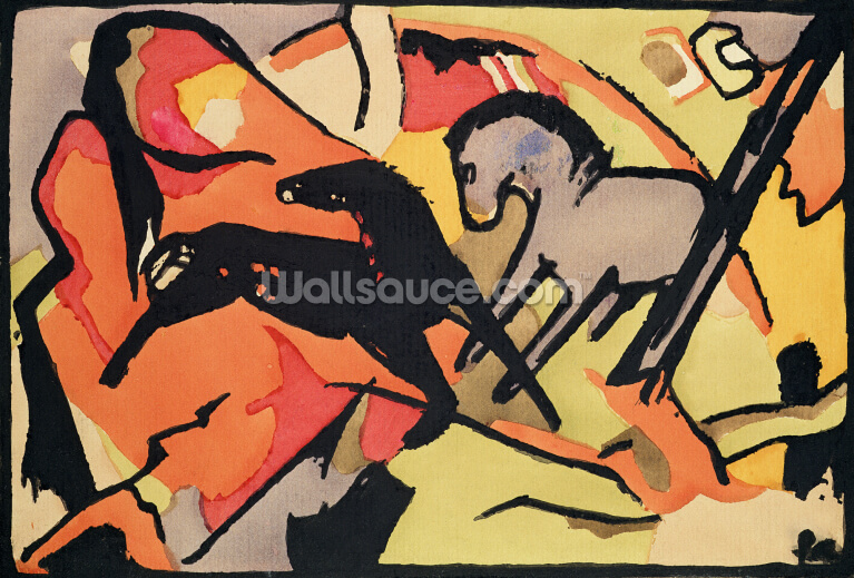 Two Horses, 1911/12 (indian ink and w/c on paper) Two Horses, 1911/12 (indian ink and w/c on paper)
