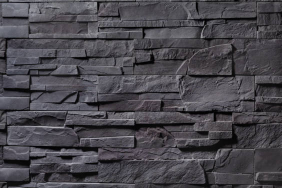 Stone Wall - Charcoal Grey Stone Wall - Charcoal Grey