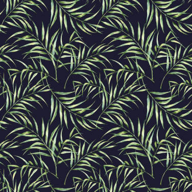 Botanical Palm Tree Print Wallpaper