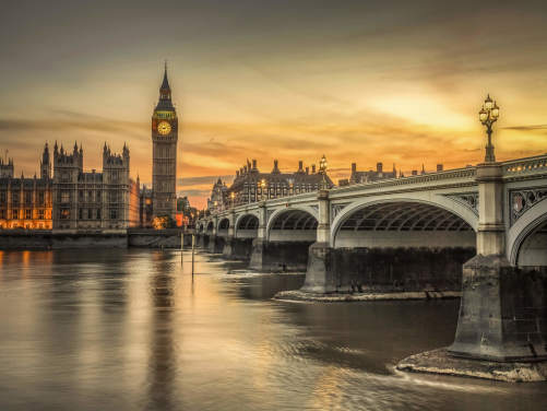 Westminster Bridge and Big Ben Sunset Westminster Bridge and Big Ben Sunset