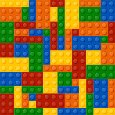Colourful Toy Brick