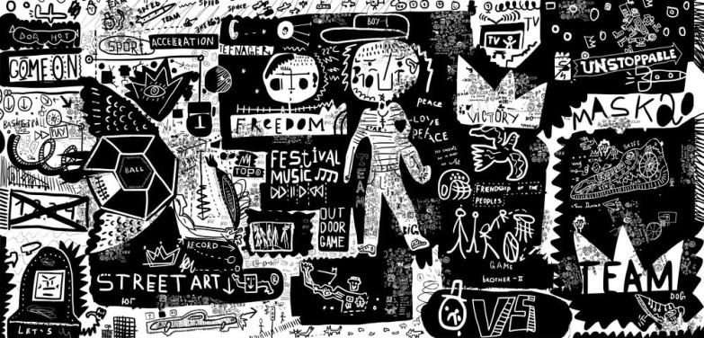 Graffiti - Black and White Graffiti - Black and White
